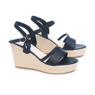Giày đế xuồng cao gót 9p quai bản ngang dây mảnh chéo - X047