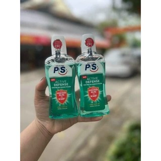 Nước súc miệng PS active defense 130ml - Nước súc miệng PS pro complete 130ml