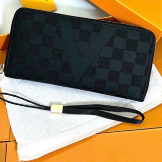 Ví cầm tay nam ví dài nam , Fullbox hộp giấy thẻ , chất liệu da pu mềm mịn , thiết kế sang trọng