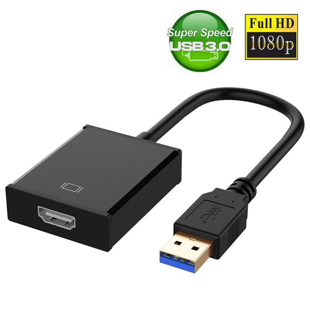 Cáp USB 3.0 sang HDMI Full HD 1080P - Kết nối máy tính, Tivi và Màn hình dễ dàng.