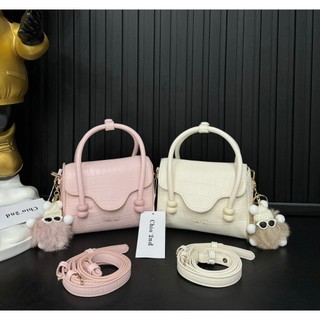 Túi xách tay +đeo chéo size 18cm12cm kèm charm xinh xắn đủ màu