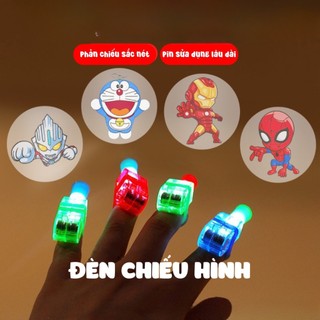 Đèn chiếu hình xỏ ngón tay phát sáng Led Finger, đèn đeo ngón tay có đèn led chiếu hình