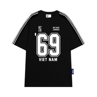 Áo thun Zombie Club x PAMIN 69V SPORT vải thun cotton cao cấp định lượng 250gsm ZB038