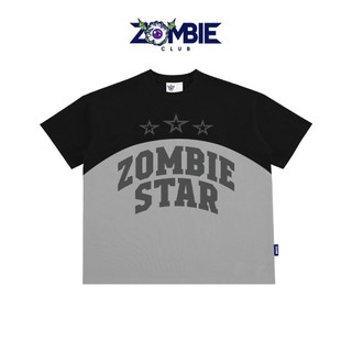 Áo thun Zombie Club x PAMIN BOXY STAR chữ in nổi vải thun cotton cao cấp định lượng 250gsm ZB040
