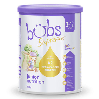 Sữa Bubs Supreme số 1 và Junior Nutrition lon 800g
