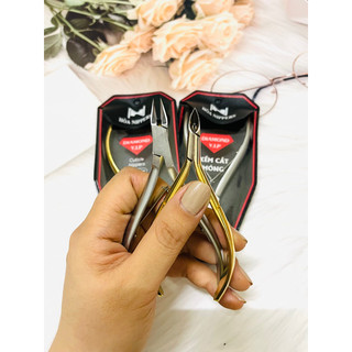 Combo kềm móng khoé thép + kềm da bán nguyệt vàng vip