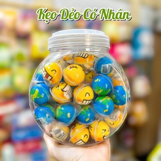 Kẹo dẻo mặt cười / kẹo dẻo đ.ịa cầ.u có nhân dâu