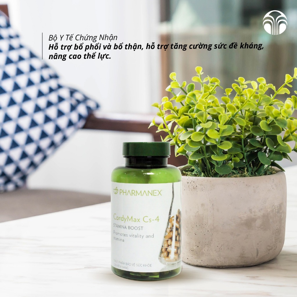 Cordymax Cs4 - Viên uống đông trùng hạ thảo bổ phổi, bổ thận, tăng cường sức đề kháng (120 viên)