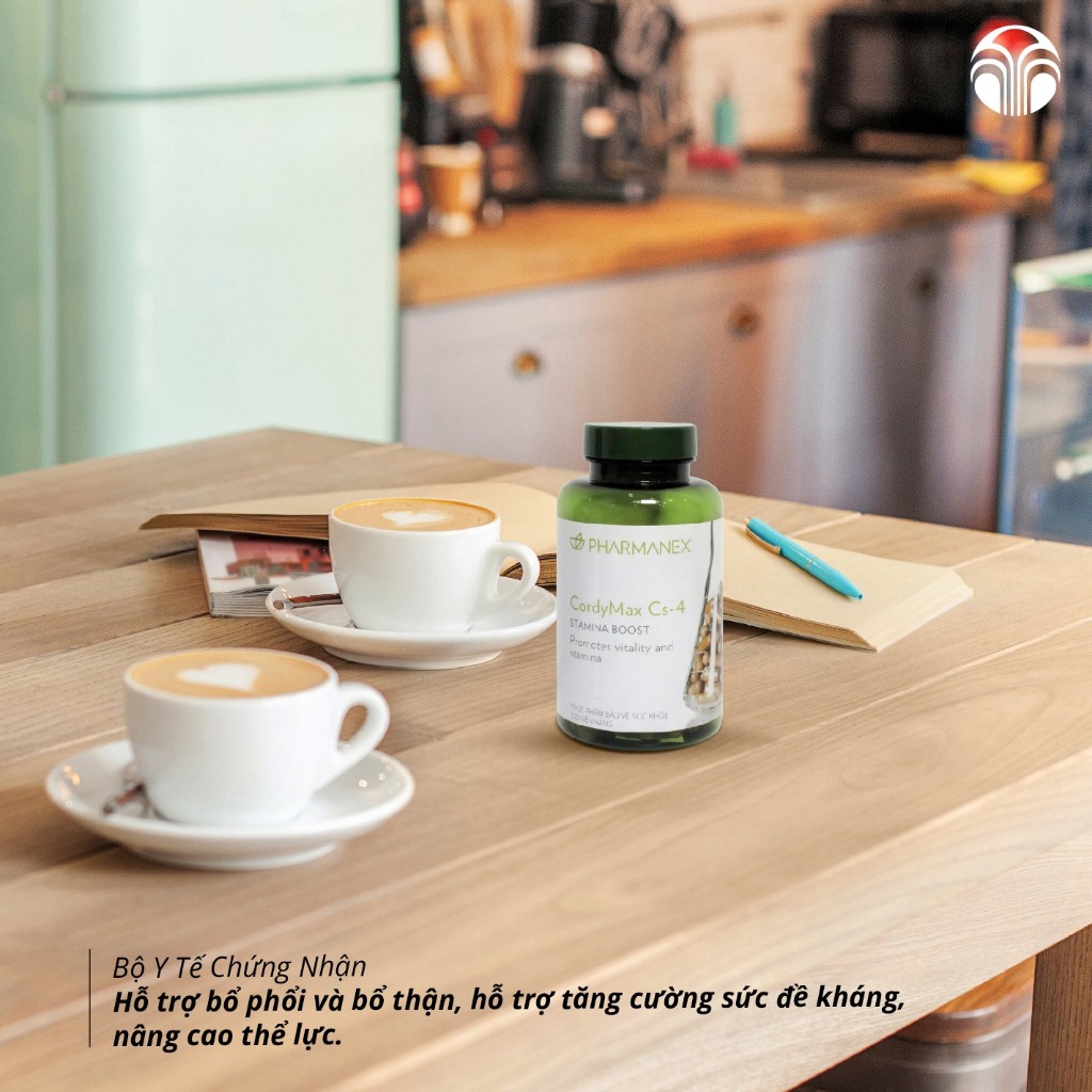 Cordymax Cs4 - Viên uống đông trùng hạ thảo bổ phổi, bổ thận, tăng cường sức đề kháng (120 viên)