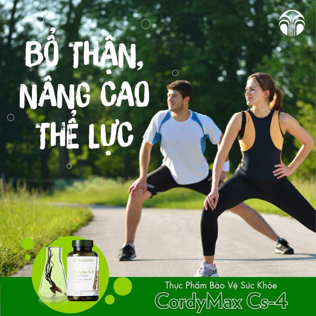 Cordymax Cs4 - Viên uống đông trùng hạ thảo bổ phổi, bổ thận, tăng cường sức đề kháng (120 viên)