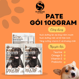  Pate DOGSTOP cho chó gói 100 gram đồ ăn pate cho chó pet thú cưng chó cún các vị - Tạp hóa thú cưng 9669 