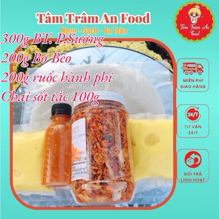 Bánh tráng ps 300g, sốt tắc 100g, 200g bơ vàng, 200g muối hành phi