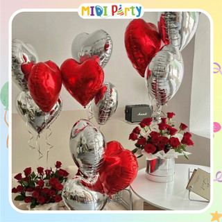 [NHIỀU MÀU – NHIỀU SIZE] Bong Bóng Trái Tim Trang Trí Sinh Nhật, Đám Cưới, Ngày Kỷ Niệm Lãng Mạn