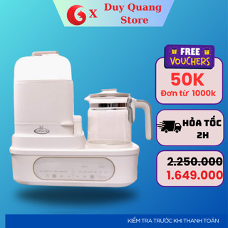 Máy hâm sữa tiệt trùng đa năng Gluck GX26, máy hầm cháo chậm, sấy khô, bình đun nước thông minh 8 chế độ làm việc