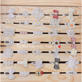Kẹp tóc ren style Hàn - Kẹp tóc tiểu thư cho bé
