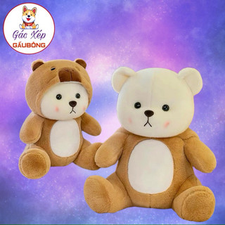 Gấu bông lena cosplay áo capybara chuột lang