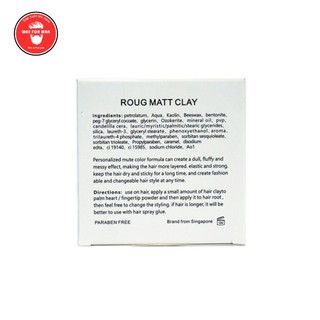 Sáp vuốt tóc Roug Matt Clay