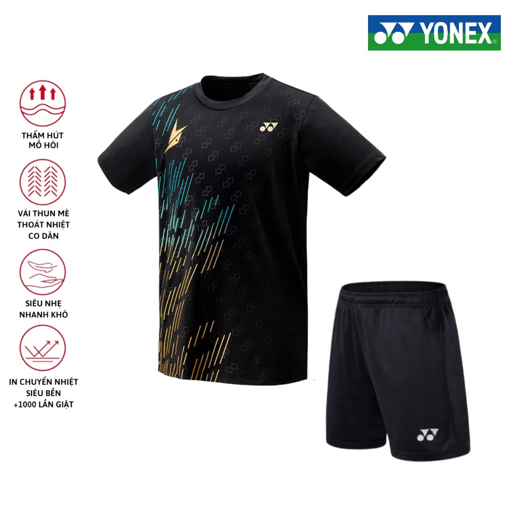 Áo cầu lông, quần cầu lông Yonex chuyên nghiệp sử dụng tập luyện và thi đấu cầu lông M5S63
