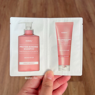 Travel Size Dầu Gội & Xả Chăm Sóc Tóc Hư Tổn KUNDAL Protein Bonding Shampoo & Treatment 10ml x 2