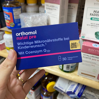 Viên uống Bổ trứng Orthomol Natal pre, tăng thụ thai cho phụ nữ hộp 30 viên