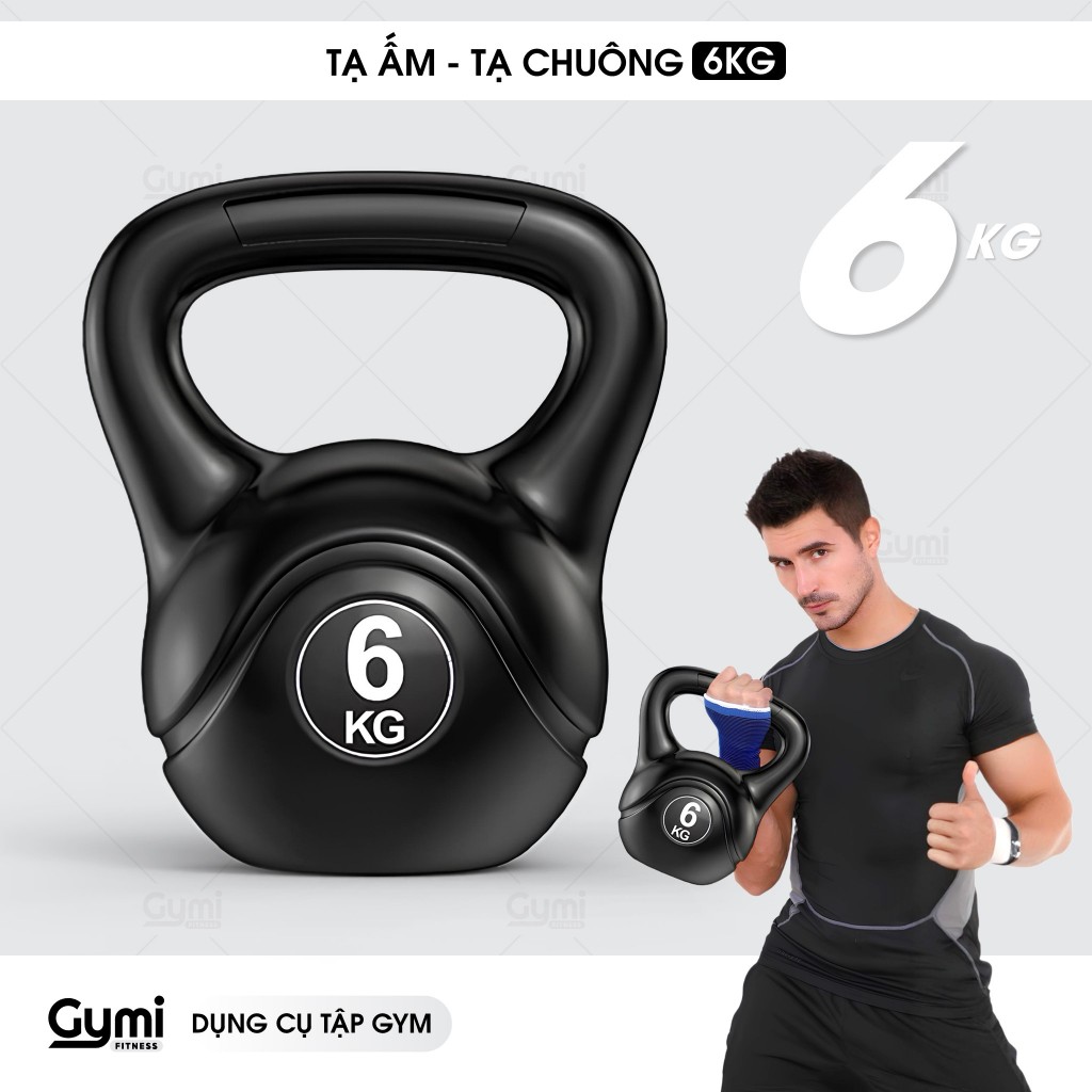 [1 Cái] Tạ Bình Vôi, Tạ Chuông 6kg Tập Squat, Tạ Ấm Dụng Cụ Thể Thao Tại Nhà Chống Đẩy - TaAm-6kg