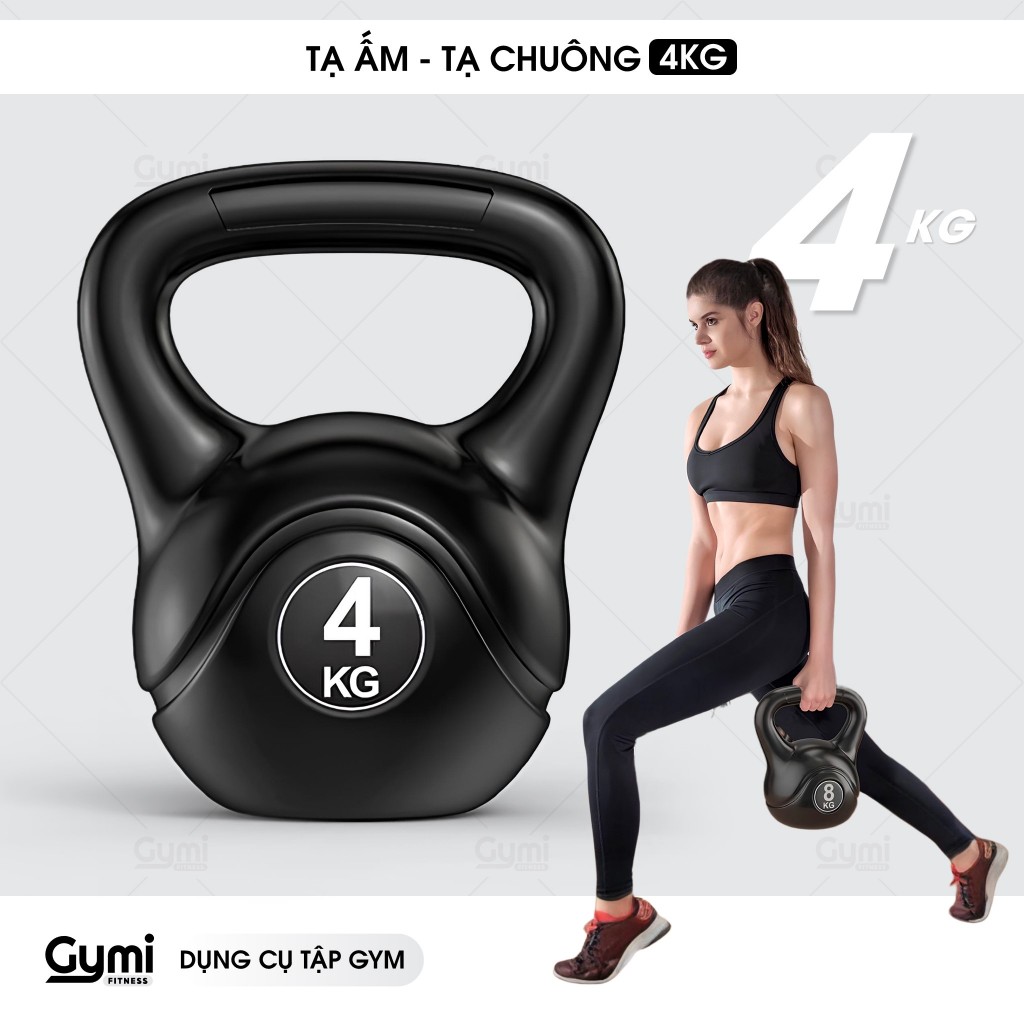 [1 Cái] Tạ Bình Vôi, Tạ Chuông 4kg Tập Squat, Tạ Ấm Dụng Cụ Thể Thao Tại Nhà Chống Đẩy - TaAm-4kg