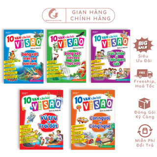 Sách: combo 5 cuốn 10 vạn câu hỏi vì sao
