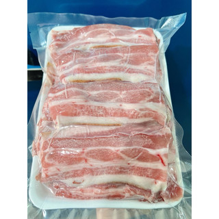 Ba rọi heo thái lát khay 500g