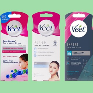 Wax VEET triệt lông mặt và tẩy ria mép bằng giấy hiệu quả (có tách mẫu và full hộp) date2026