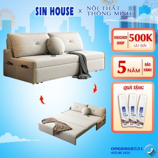 Giường sofa, ghế sofa phòng khách, sofa cao cấp đệm cao su latex khung thép cacbon