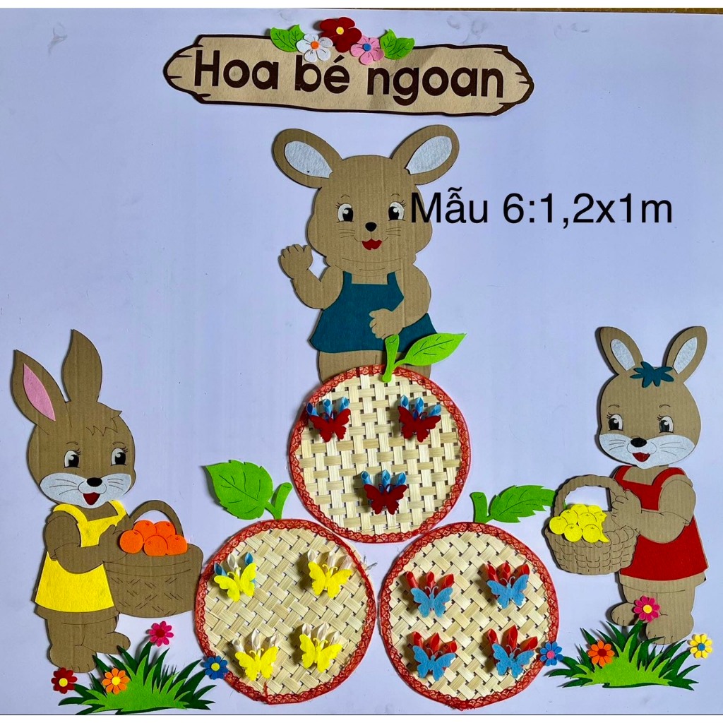 Bảng bé Ngoan  mẫu 6( Góc trải nghiệm cảm xúc của trẻ mầm non )