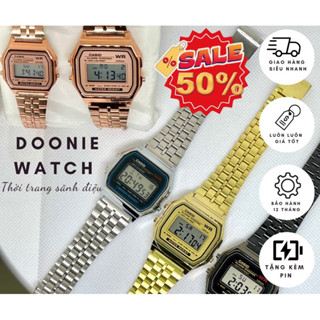 Đồng Hồ WRO6 Thời Trang Cặp Đôi Nam Nữ, Nhiều Màu + Mẫu Unisex Năng Động, Dây Thép Bền Không Gỉ