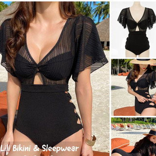 Bikini một mảnh, monokini sexy kèm áo ngực riêng, có gọng mút nâng ngực, đồ bơi xuyên thấu đan dây hông khoe eo tôn dáng