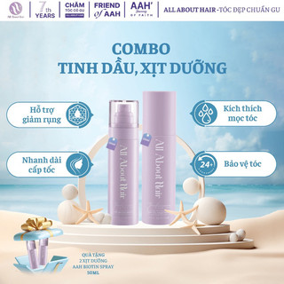 Combo dầu ủ oil treatment và xịt biotin kích mọc tóc