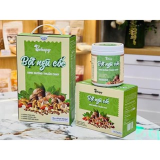 Ngũ cốc Behapy bột ngũ cốc nguyên hạt hạnh nhân, óc chó, hạt chia, yến mạch, gạo lứt, đậu đỏ nảy mầm
