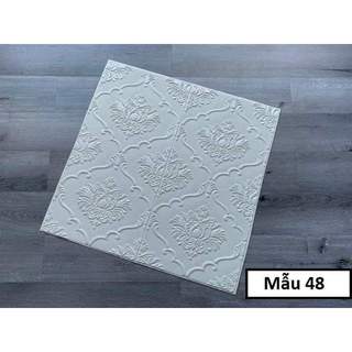 Xốp dán tường hoa văn tân cổ khổ lớn 70x70cm có keo sẵn