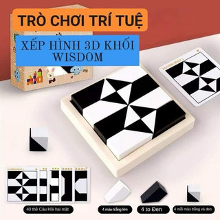 Đồ Chơi Trí Tuệ Xếp Hình Gỗ Hiding Blocks Logic Phát Triển Trí Tuệ Cho Bé