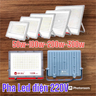 Đèn pha led ngoài trời 50w 100w 30w chiếu sáng biển quảng cáo sân vườn kho bãi nhà xưởng công trình.