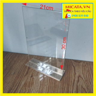 MENU MICA A4 21cm x 30 cm kích thước ok