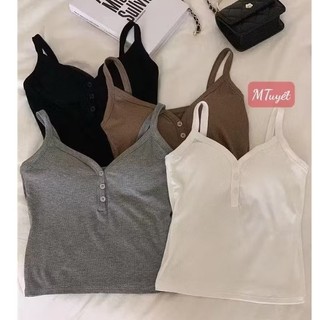 Áo bra 2 dây khuy hàng QC