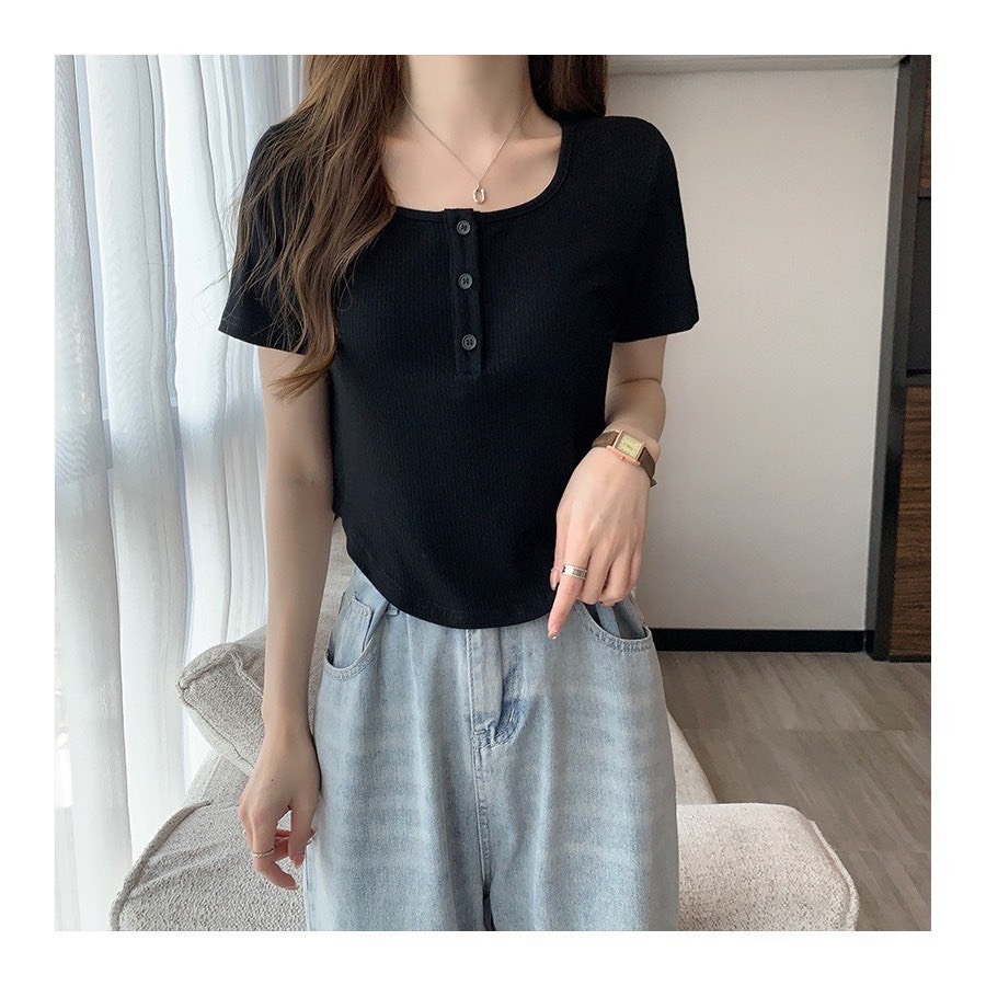 Sét  CÚC ÁO  U tay ngắn kèm quần suông cạp chun phong cách Hàn Quốc M1402 | BigBuy360 - bigbuy360.vn