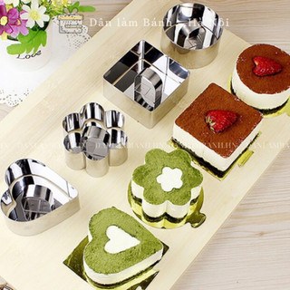 Khuôn ring bánh Mousse Mini kèm nắp