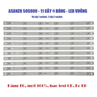 Asanzo 50S800 - Bộ 11 thanh 6 led cho Tivi Asanzo 50S800 và các dòng tương tự (chỉ bán cho thợ Tivi)