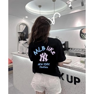 Áo phông mlb ny like nam nữ unisex form rộng chất liệu cotton cực mát, áo thun thời trang nam nữ phối đồ cực chất