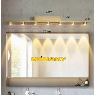 Đèn gương, đèn rọi tranh MONSKY LED ITOKO 3 màu ánh sáng vàng, trắng, trung tính trang trí hiện đại sang trọng