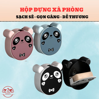 Khay Đựng Xà Phòng Hình Gấu – Hộp Đựng Xà Bông Cục – Hộp Đựng Xà Phòng Dán Tường Tiện Lợi