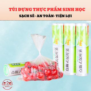 Túi bóng đựng thực phẩm sinh học cuộn 100 túi tiện lợi homecare