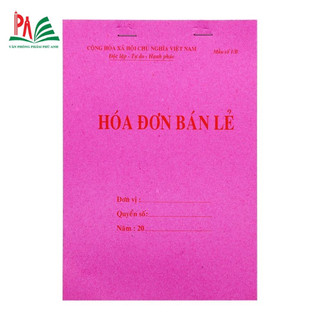 Hoá đơn bán lẻ 13x19 cm 1,2,3 liên dày 100
