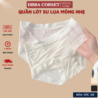 Combo 3 Quần Lót Nữ DBRA Vải Su Lụa Phối Viền Chữ COMFOR Mát Lạnh Mềm Mại - QC.149