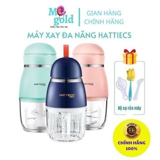 [QUÀ TẶNG KÈM] MÁY XAY ĂN DẶM HATTIECS 6 LƯỠI DAO, CỐI THỦY TINH 0.3L XAY ĐƯỢC LƯỢNG ÍT THỨC ĂN CHO BÉ